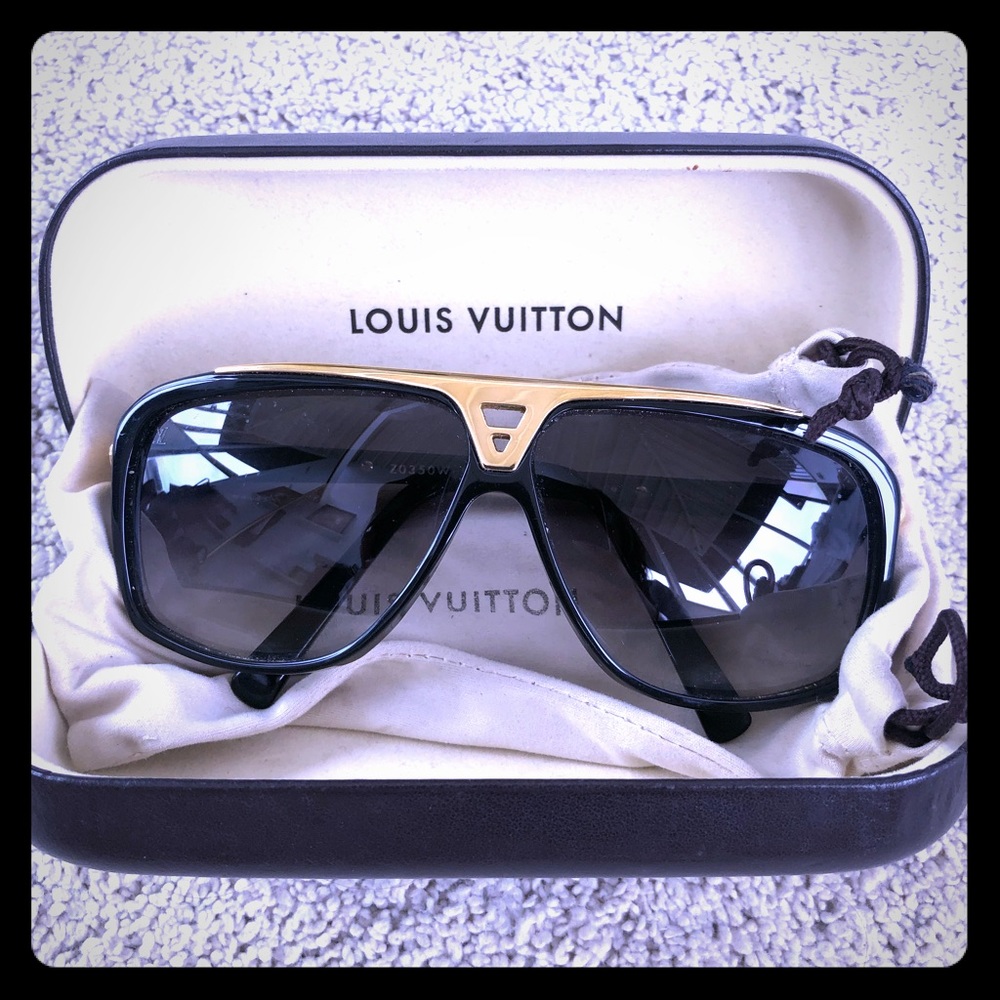 Louis Vuitton “Evidence” Sunglasses w/ Case